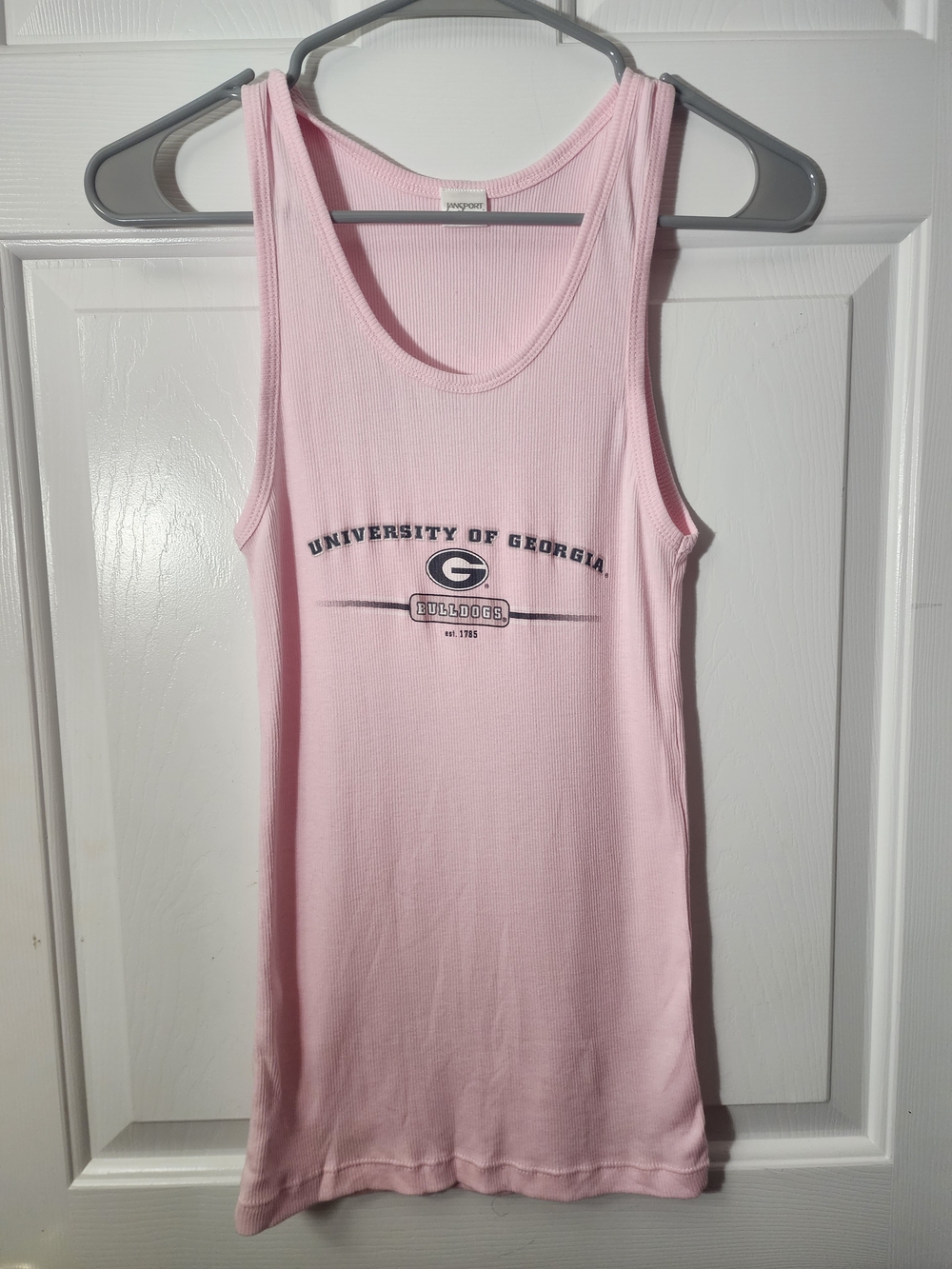 Jansport Light Pink University of Georgia Graphic Ribbed Tank XL